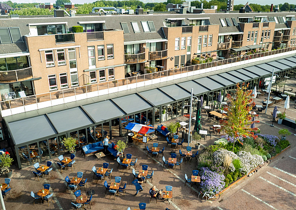 Benelux' grootste terrasoverkapping gerealiseerd